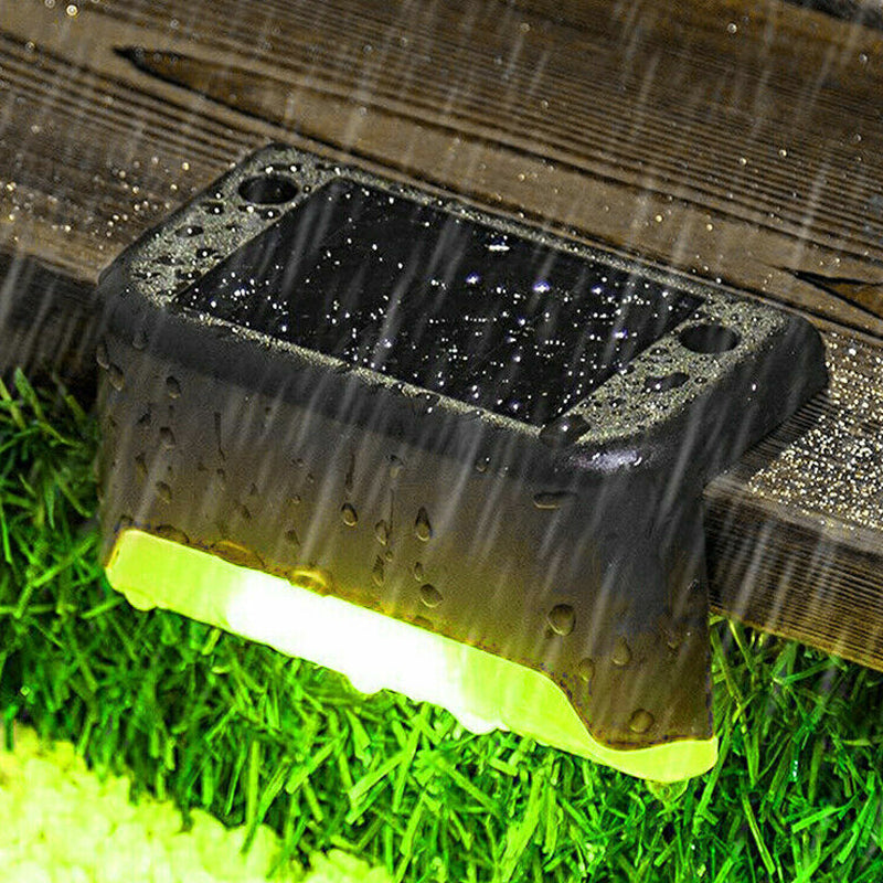 4 Pcs Waterproof Solar Deck and Outdoor Path LED Light- Solar Powered