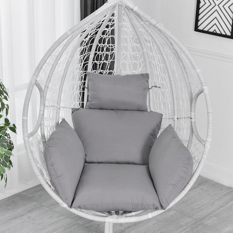 Hanging Egg Chair Soft Cotton Replacement Cushion for Swing Wicker Chair