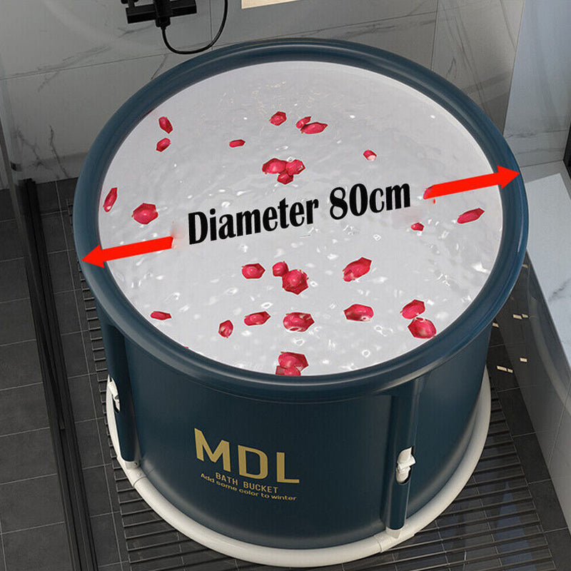 One-Click Collapsible Portable Bucket Type Water Bathtub