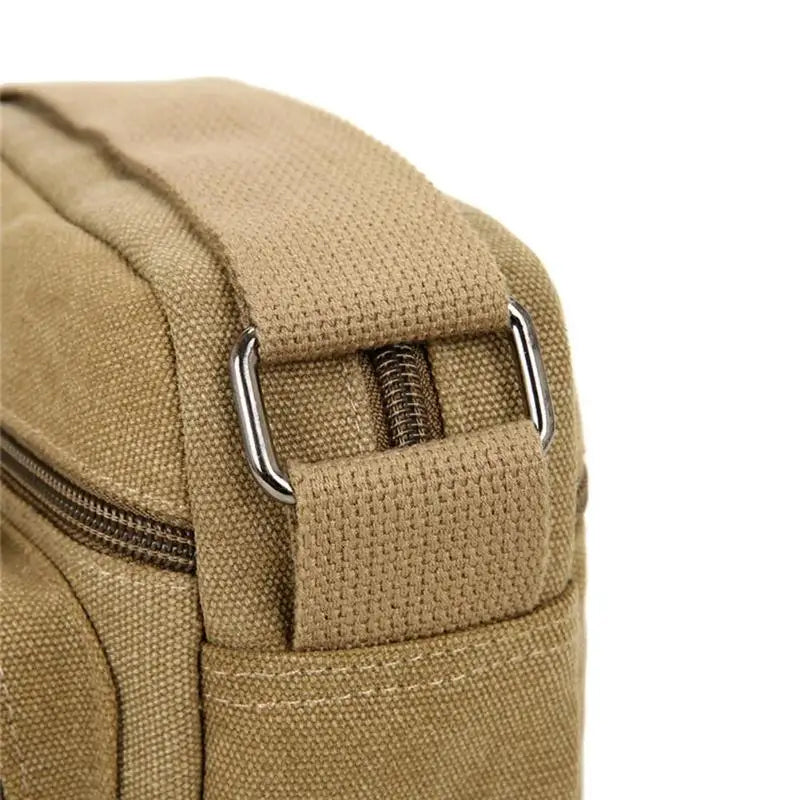 Retro Style Men's Canvas Messenger and Crossbody Satchel Bag