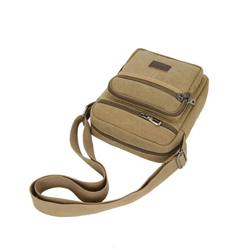 Retro Style Men's Canvas Messenger and Crossbody Satchel Bag