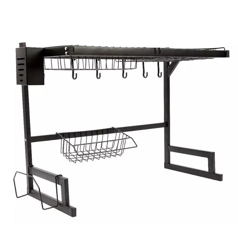 1 / 2 Tier Stainless Steel Dish Drying Rack and Kitchen Cutlery Organize