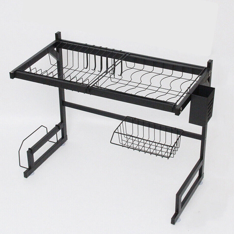1 / 2 Tier Stainless Steel Dish Drying Rack and Kitchen Cutlery Organize