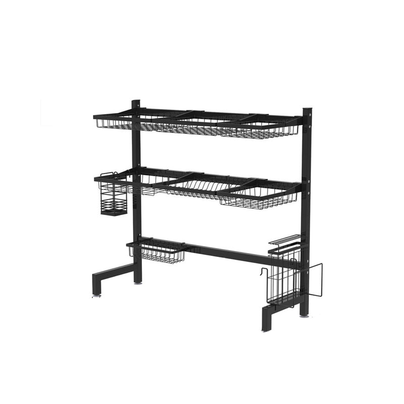 1 / 2 Tier Stainless Steel Dish Drying Rack and Kitchen Cutlery Organize