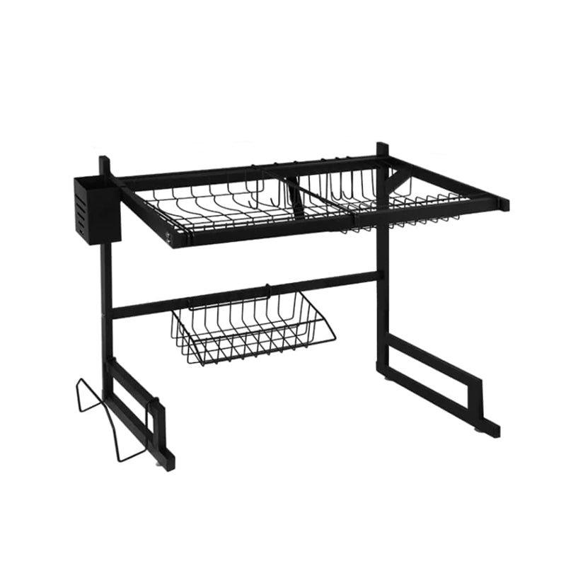 1 / 2 Tier Stainless Steel Dish Drying Rack and Kitchen Cutlery Organize