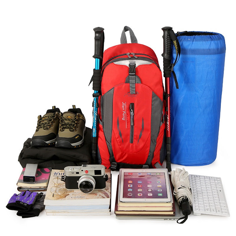 40L Large Capacity Outdoor Waterproof Hiking, Camping Travel Backpack