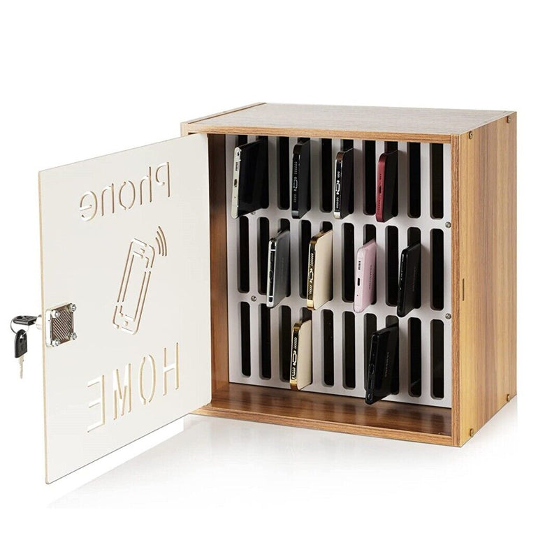 30 Slots Smartphone Lock Up Safe Storage Cabinet Box with Key