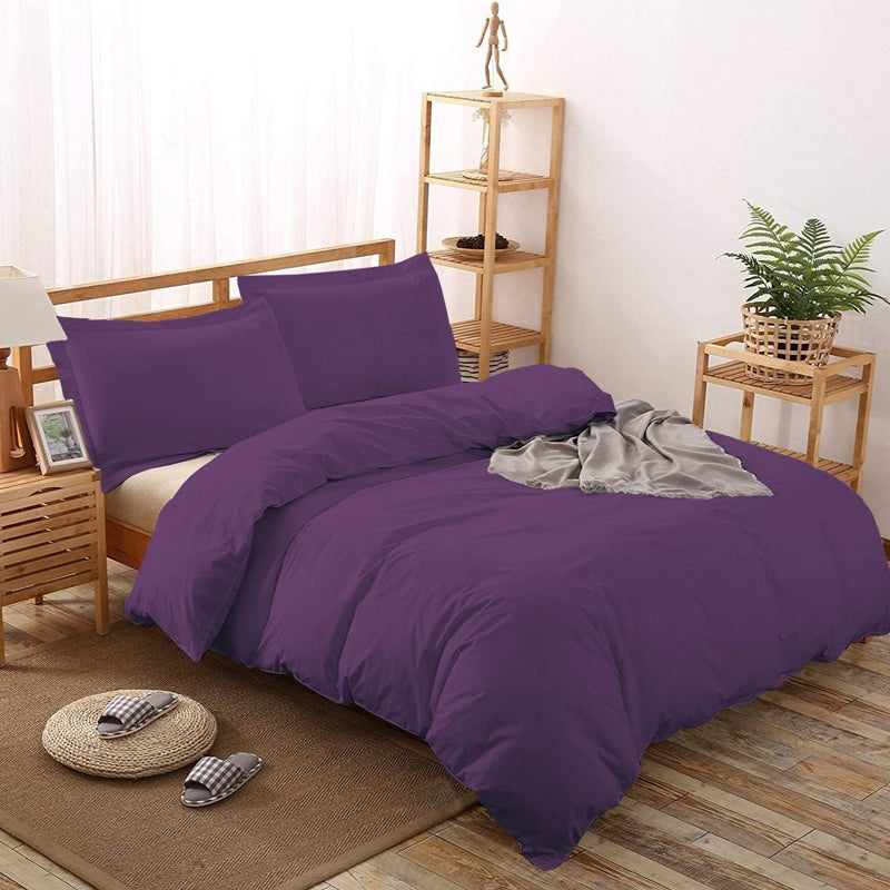 2000TC Washed Cotton Quilt Doona Duvet Cover and Pillowcase Set