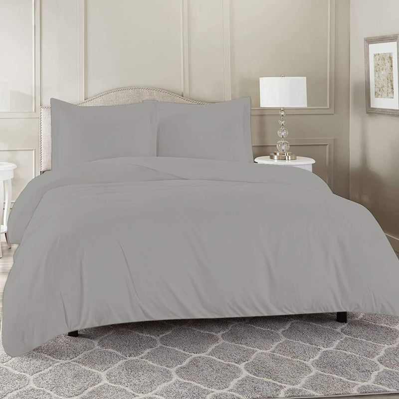 2000TC Washed Cotton Quilt Doona Duvet Cover and Pillowcase Set