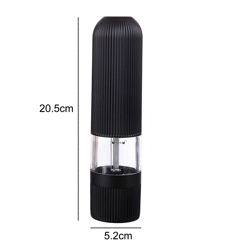 One-Hand Electric Salt Grinder and Pepper Mill with LED Light- Battery Operated