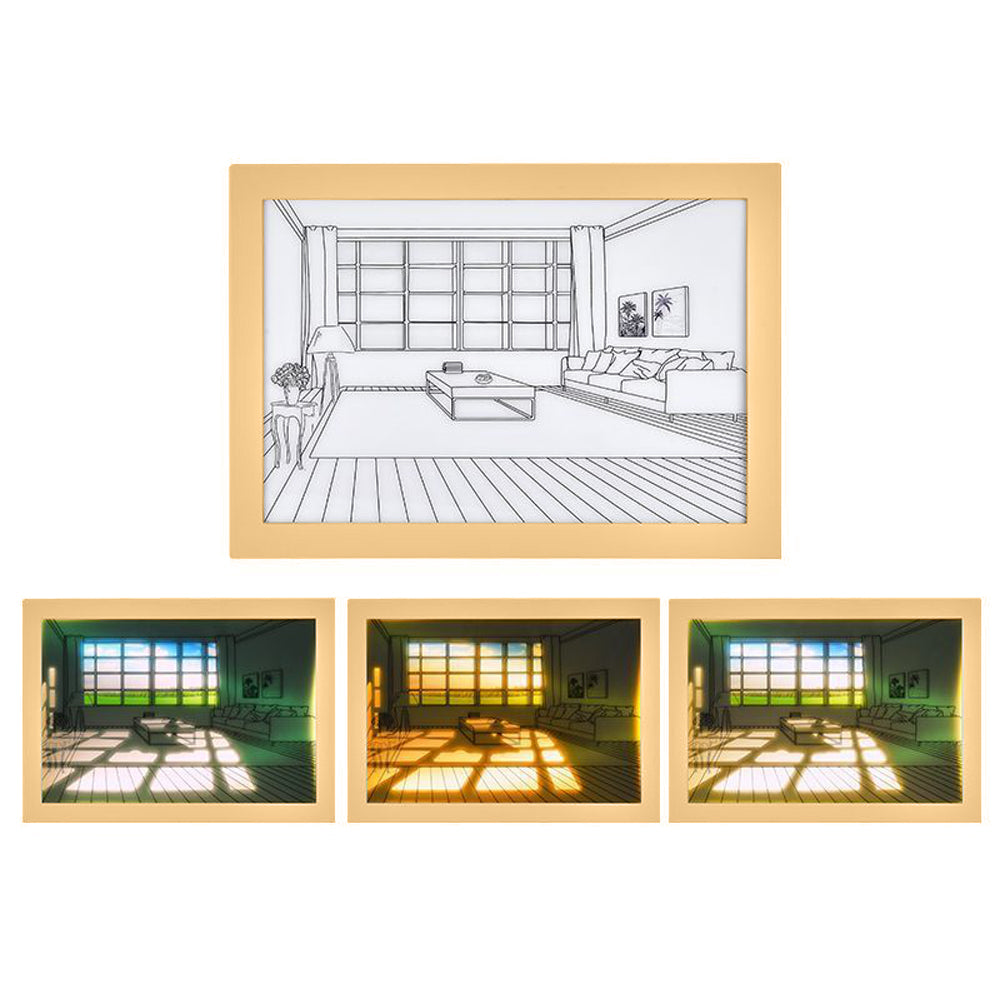 LED Light Painting Modern Decorative Night Light USB Plugged- in