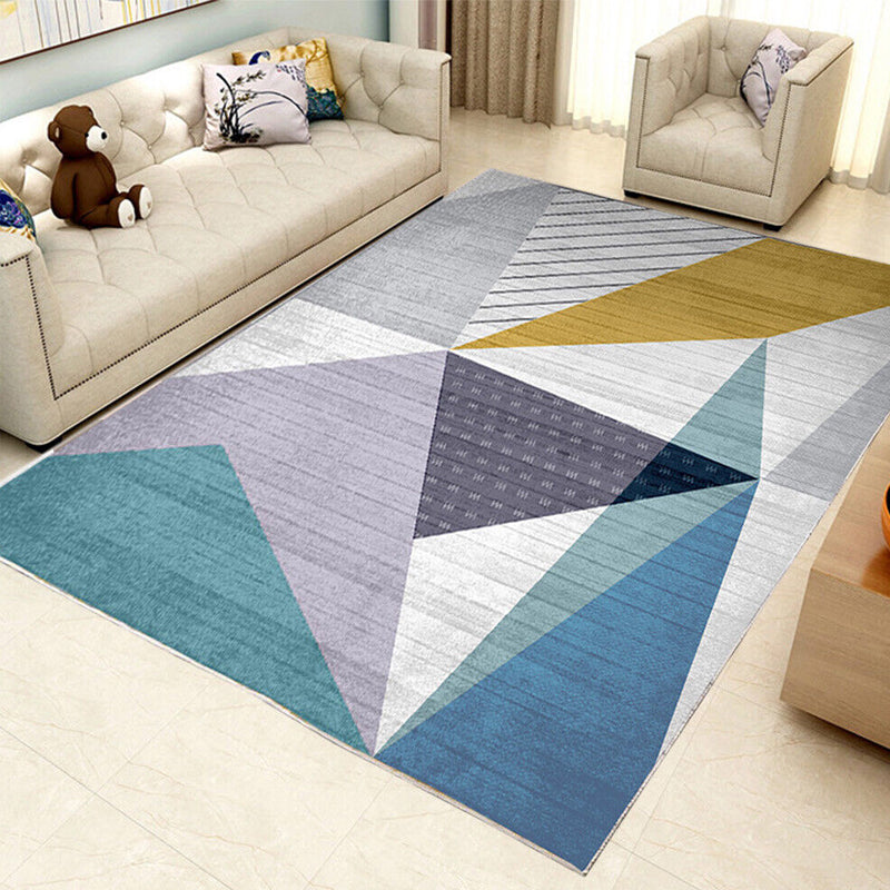 Easy to Clean Floor Carpet Rug with Non-Slip Backing in Circle/Square