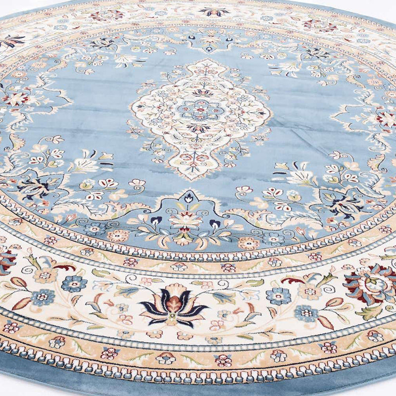 Easy to Clean Floor Carpet Rug with Non-Slip Backing in Circle/Square