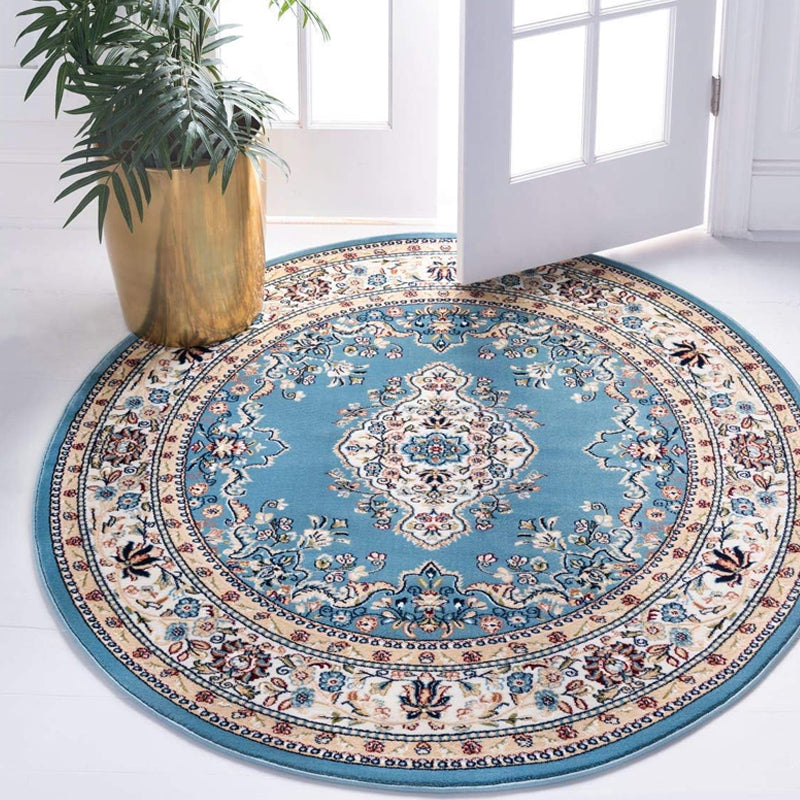 Easy to Clean Floor Carpet Rug with Non-Slip Backing in Circle/Square