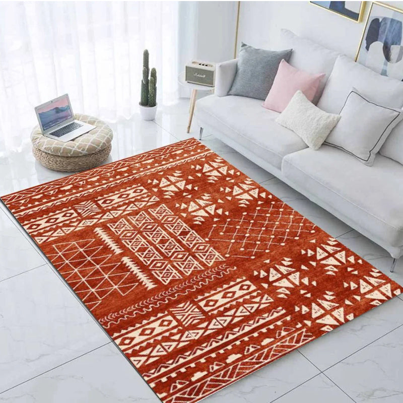 Easy to Clean Floor Carpet Rug with Non-Slip Backing in Circle/Square