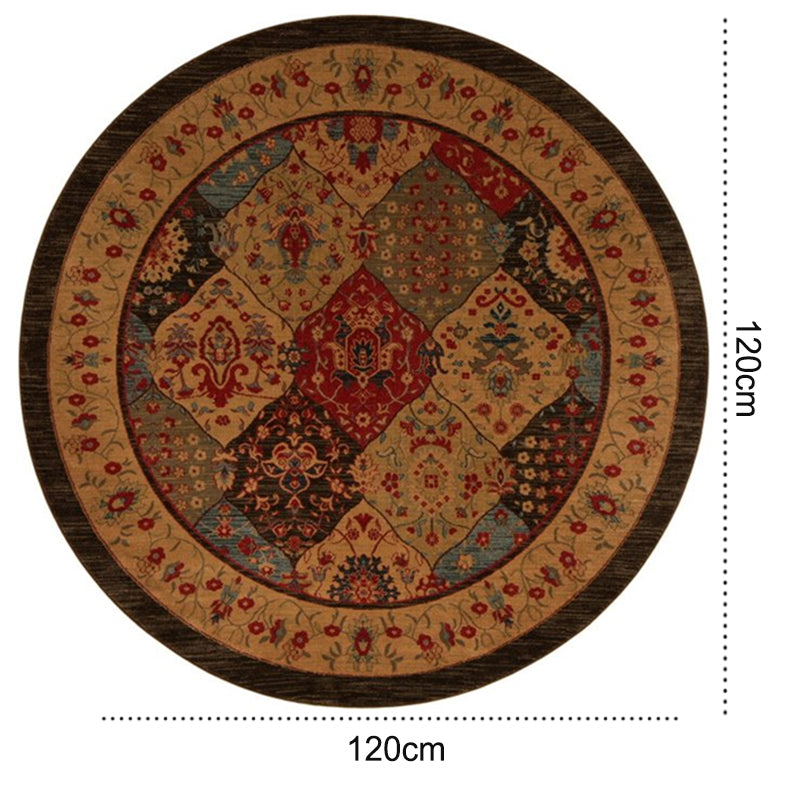 Easy to Clean Floor Carpet Rug with Non-Slip Backing in Circle/Square