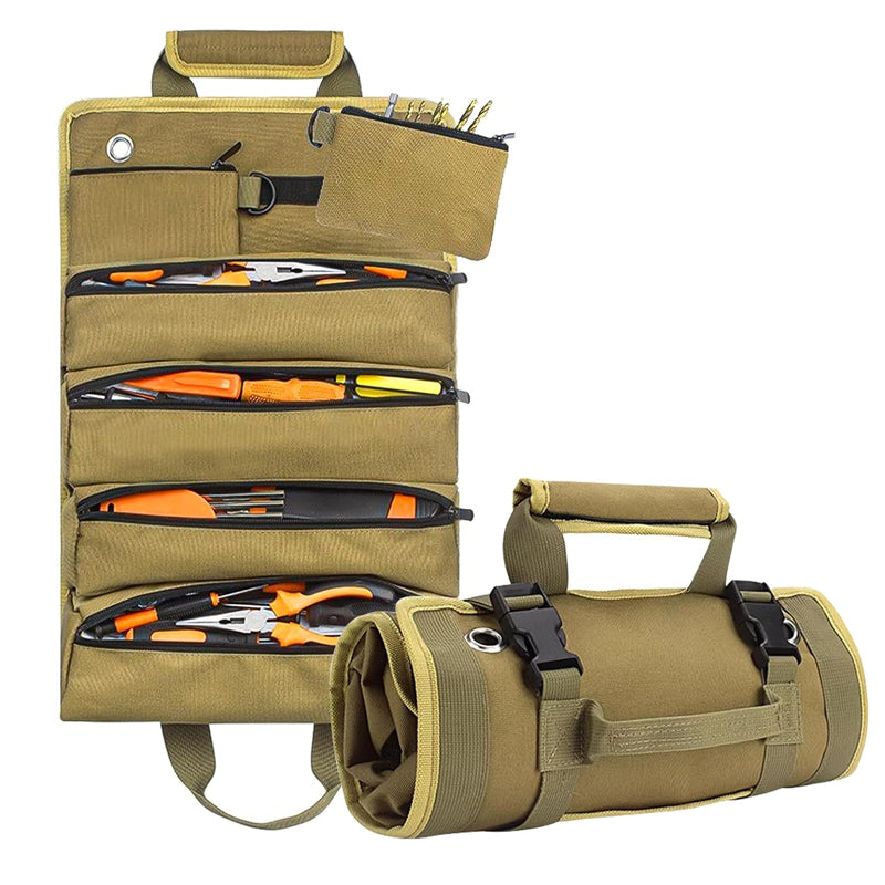 Large Capacity Waterproof Foldable Roll Tool Bag