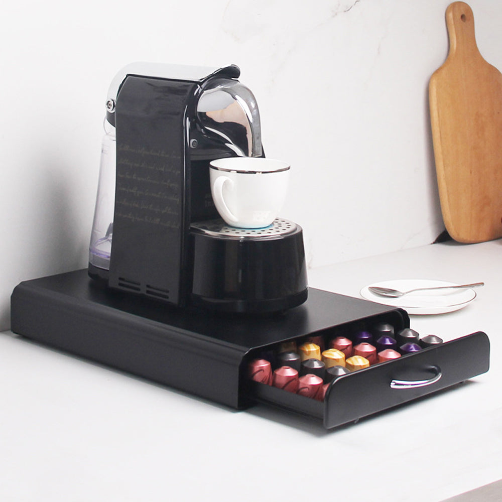 STORFEX 60pcs Nespresso Capsule Drawer Pod Holder - Coffee Machine Stand
