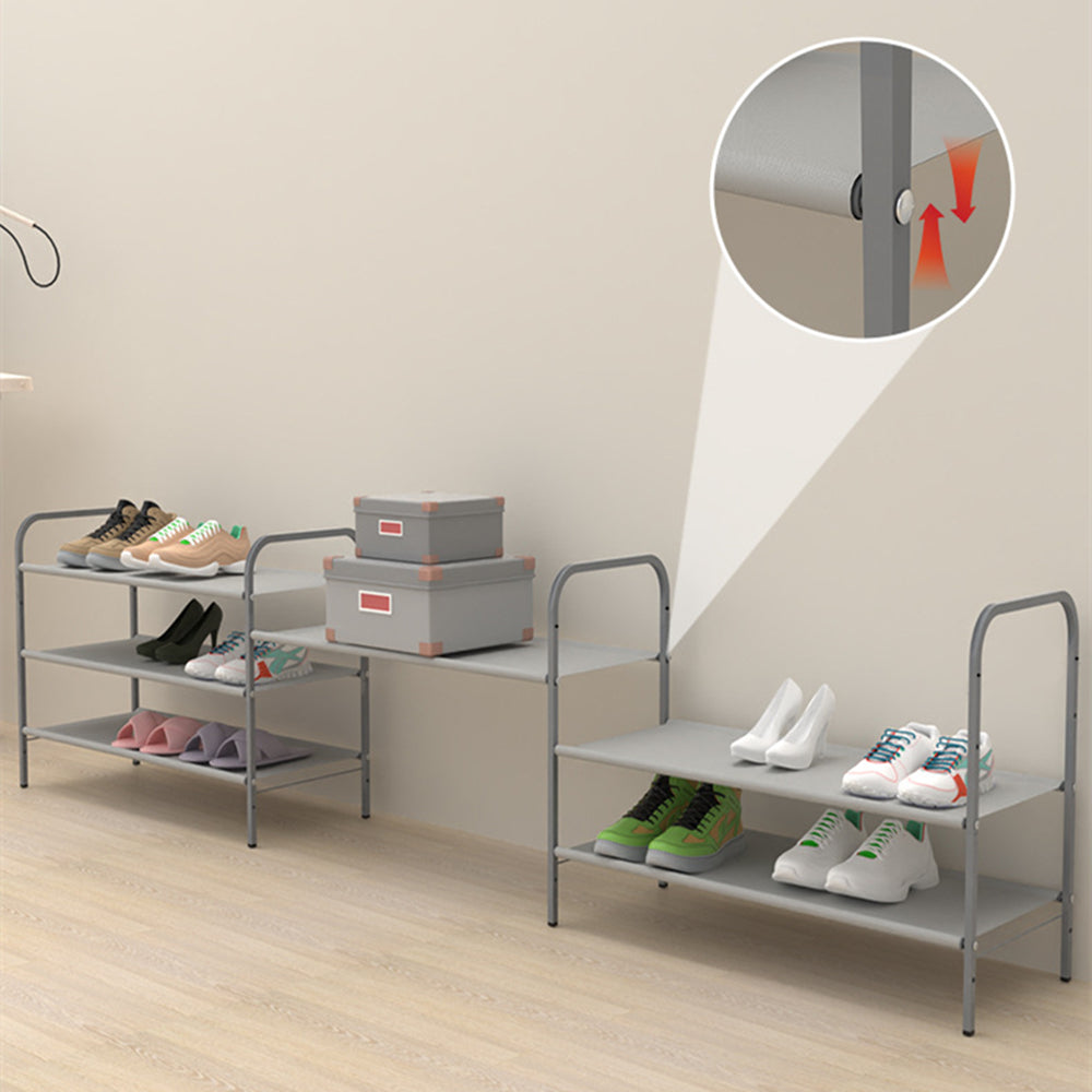 STORFEX 3-Tier Stackable Shoe Rack - Versatile Shoe Storage Organizer