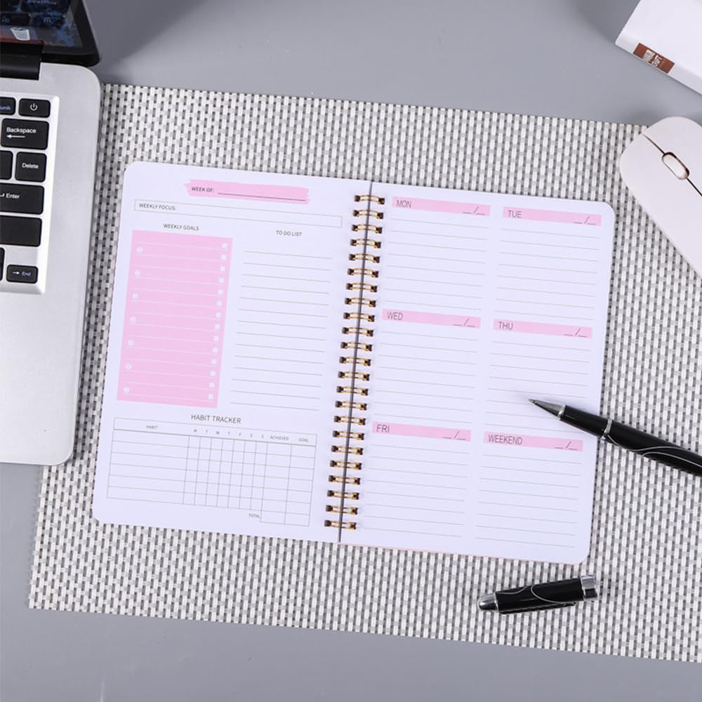 A5 To Do List Weekly Goals Notebook