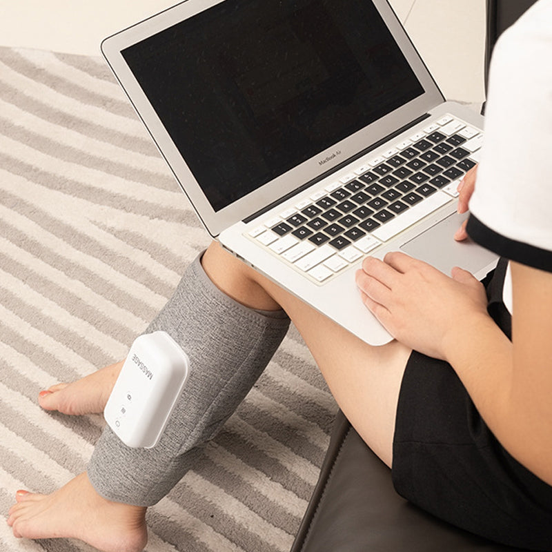 Cordless Heated Air Compression Personal Foot and Calf Massager- USB Rechargeable