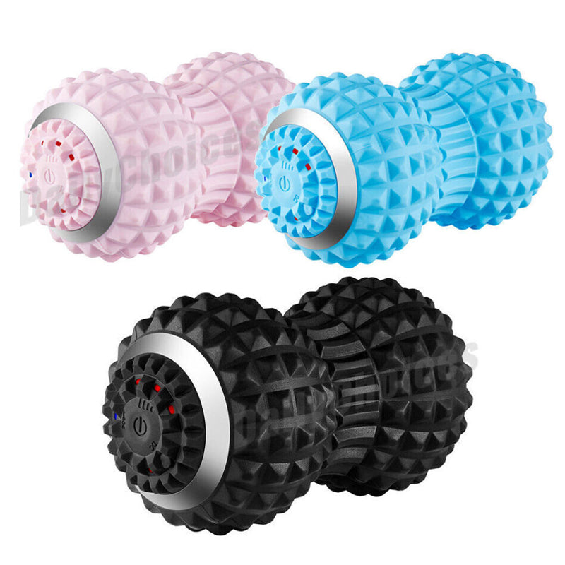 Deep Tissue Vibrating Massage Roller for Spine Back Muscle Relaxation- USB Charging