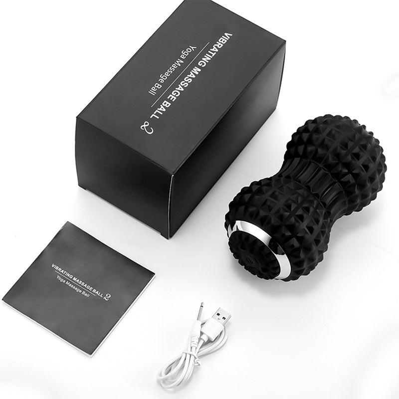 Deep Tissue Vibrating Massage Roller for Spine Back Muscle Relaxation- USB Charging