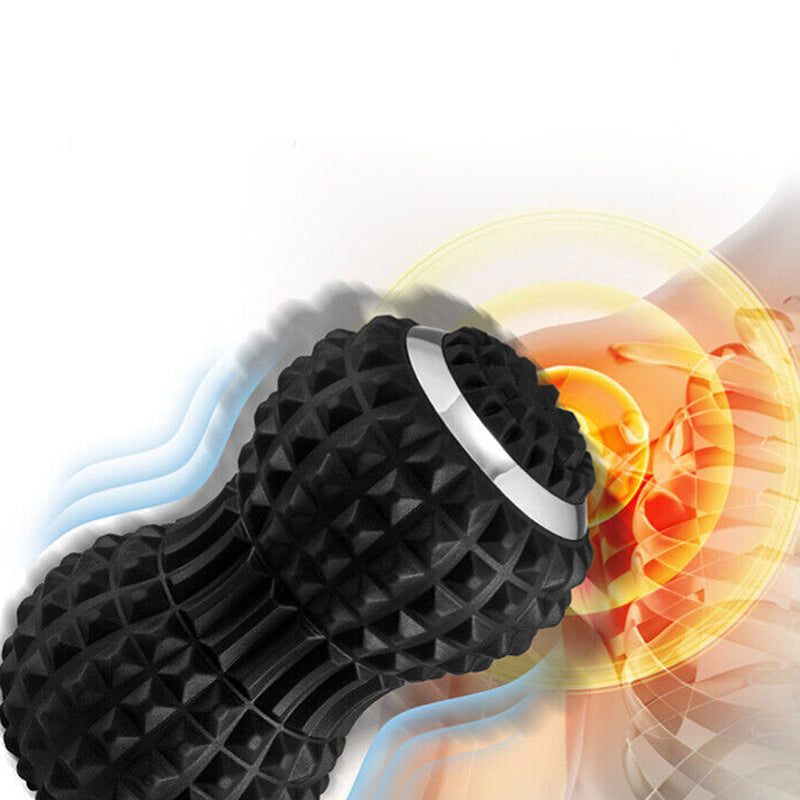 Deep Tissue Vibrating Massage Roller for Spine Back Muscle Relaxation- USB Charging