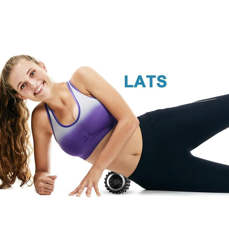 Deep Tissue Vibrating Massage Roller for Spine Back Muscle Relaxation- USB Charging