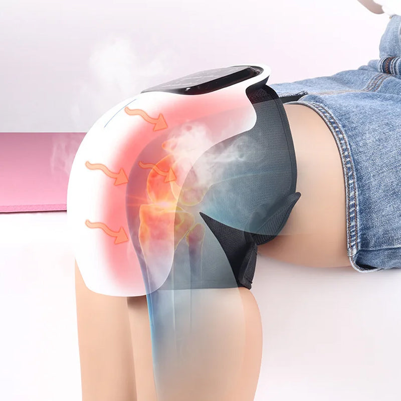 Infrared Heating Electric Smart Knee Massager Therapy Machine- USB Charging