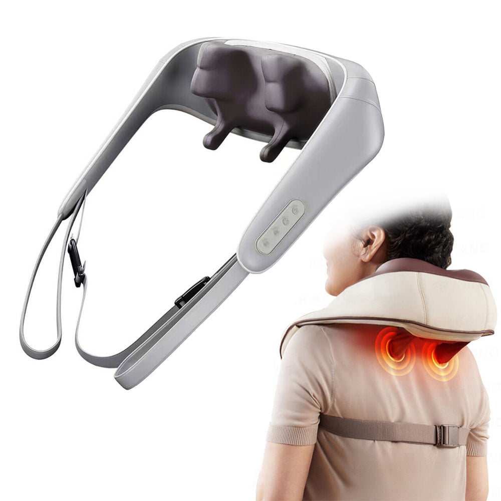 5D Deep Kneading Massagers for Neck and Shoulder with Heat Goletsure - USB Charging