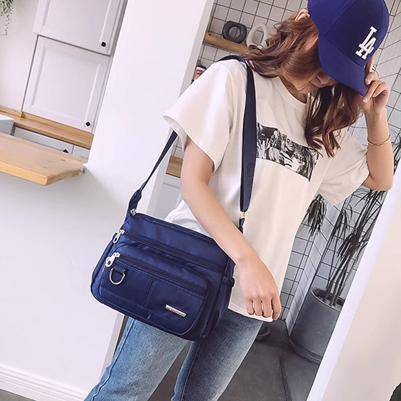 Multi Pockets Casual Crossbody Bag Women's Messenger Bag
