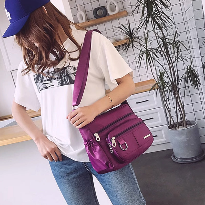 Multi Pockets Casual Crossbody Bag Women's Messenger Bag