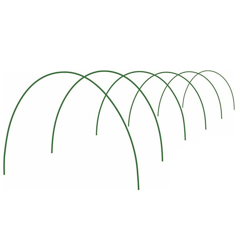 6Pcs Greenhouse Plant Hoop Grow Garden Tunnel Hoops Support Hoops Garden Stakes