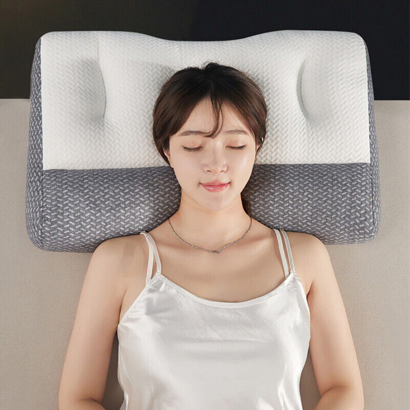 Ergonomic Designed Cervical Contour Orthopedic Neck Support Memory Foam Pillow