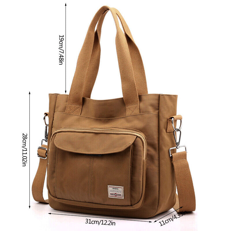 Large Capacity Multi-Compartment Women's Everyday Crossbody Messenger Handbag