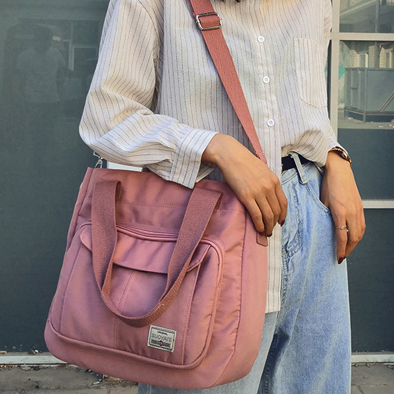 Large Capacity Multi-Compartment Women's Everyday Crossbody Messenger Handbag