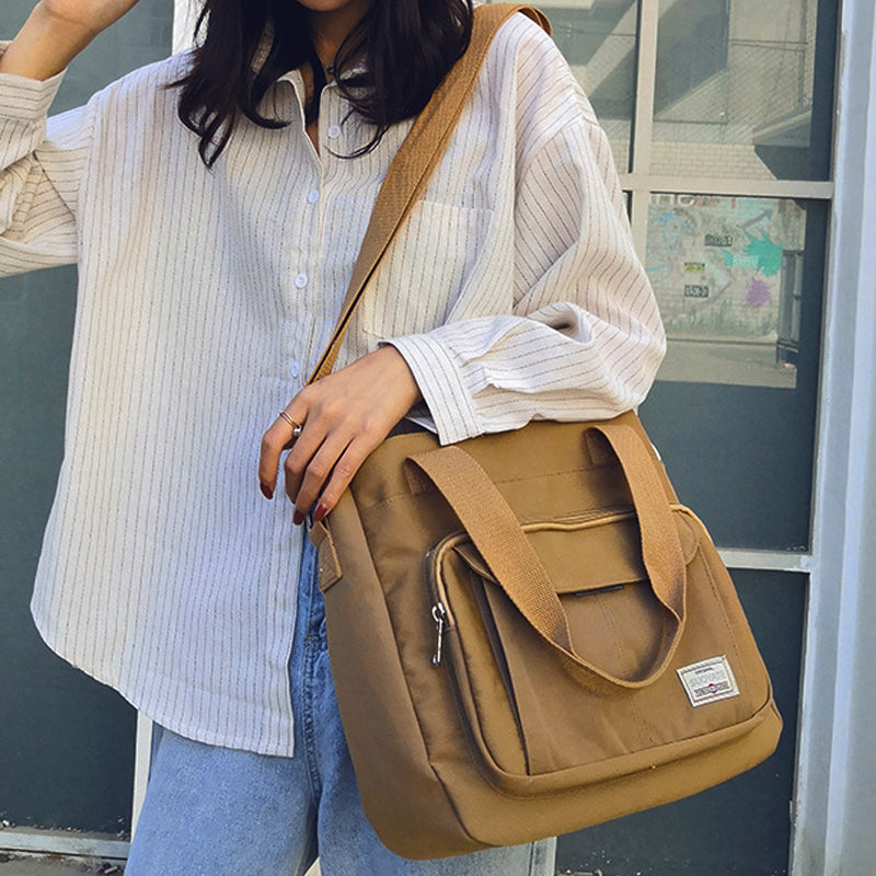 Large Capacity Multi-Compartment Women's Everyday Crossbody Messenger Handbag