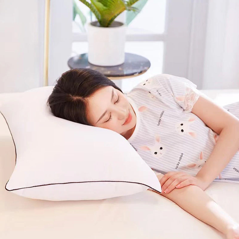 Pack of 2 Hotel Quality Comfortable and Washable High Support Medium Firm Pillows