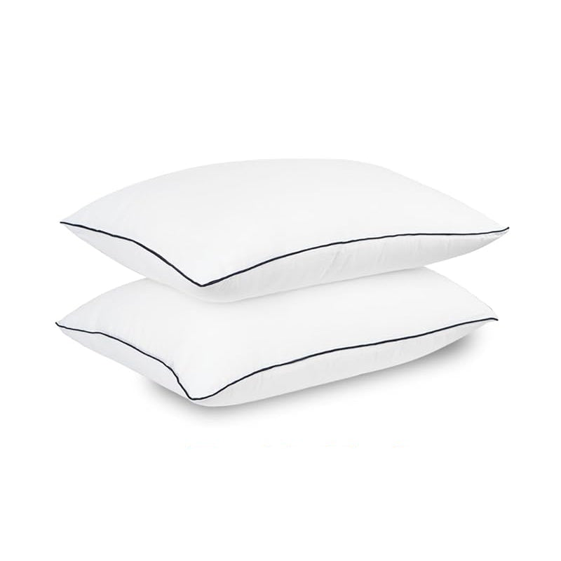 Pack of 2 Hotel Quality Comfortable and Washable High Support Medium Firm Pillows