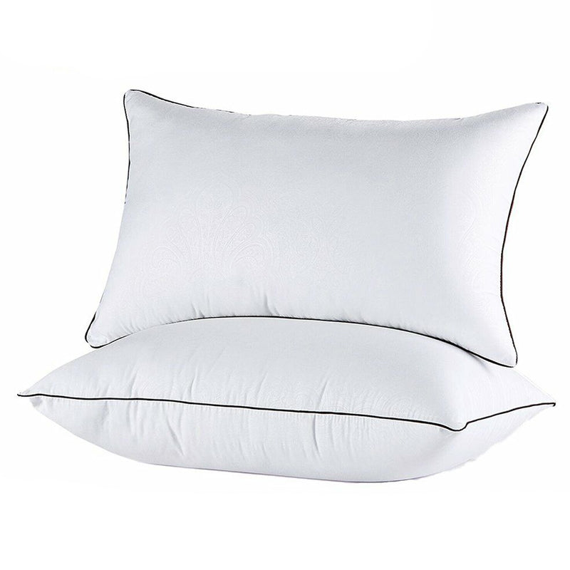 Pack of 2 Hotel Quality Comfortable and Washable High Support Medium Firm Pillows