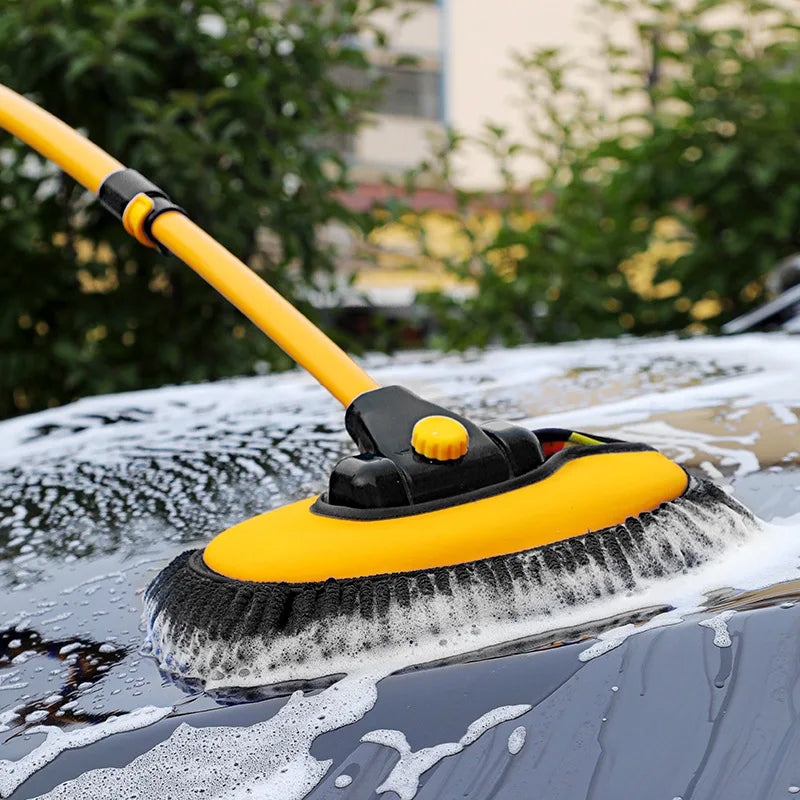 Extendable Long Handles Car Window Cleaning Mop with Scratch - Free Bristles