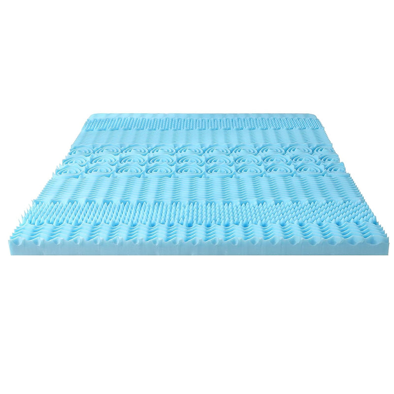 7-Zone Cool Gel Memory Mattress Support Bedding - Available in 5cm and 8cm Thickness