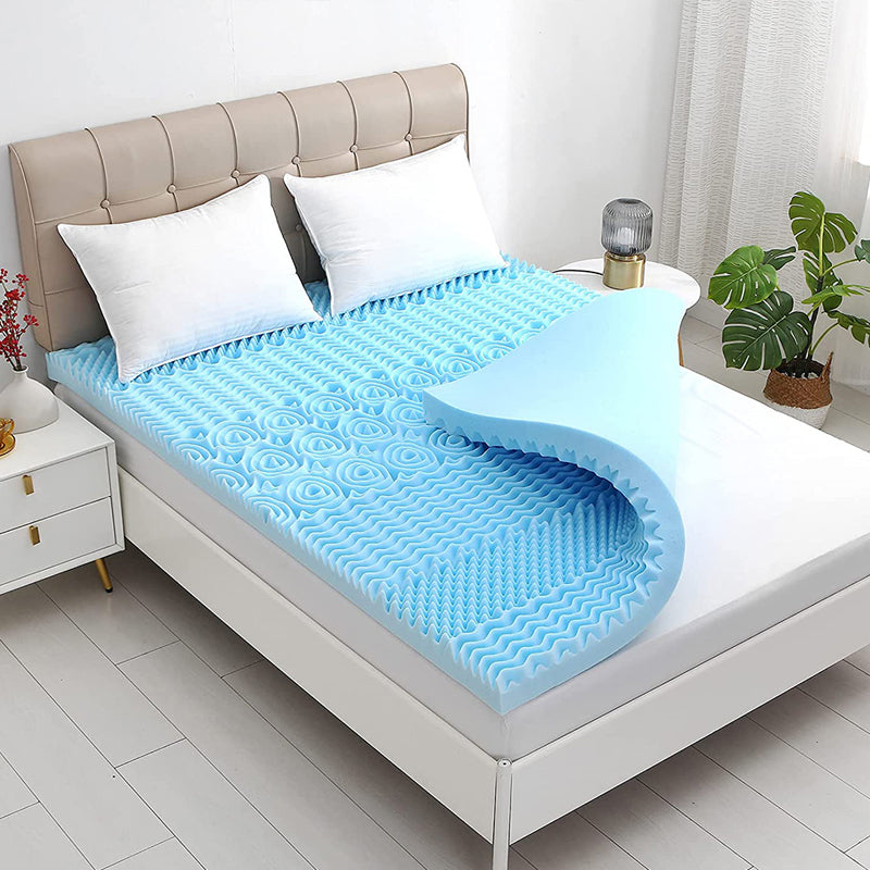 7-Zone Cool Gel Memory Mattress Support Bedding - Available in 5cm and 8cm Thickness