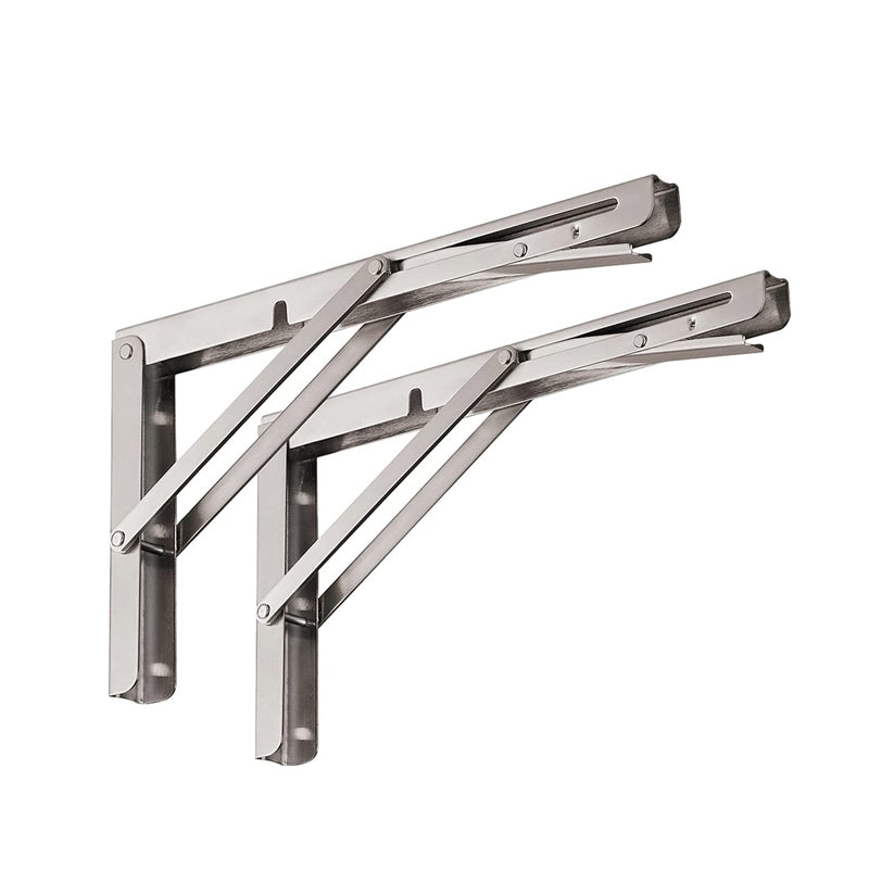 150kg Load Heavy-Duty Stainless-Steel Folding Table Bracket Shelf Bench