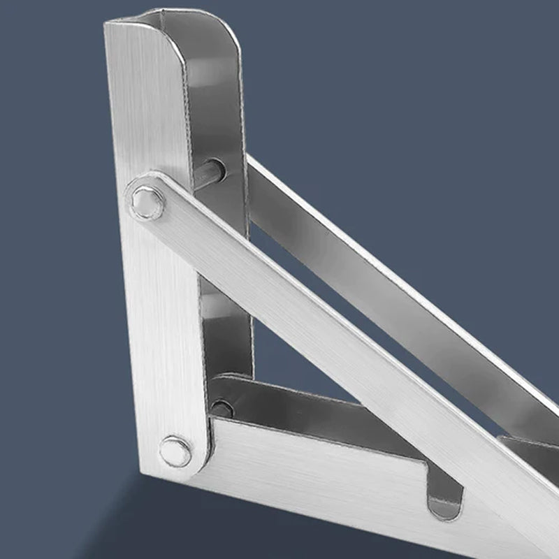 150kg Load Heavy-Duty Stainless-Steel Folding Table Bracket Shelf Bench