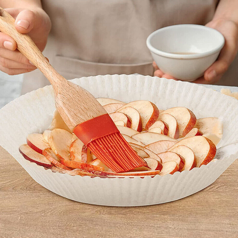 50pcs Air Fryer Disposable Non-Stick Pan Parchment Baking Paper Liner - Available in Round and Square