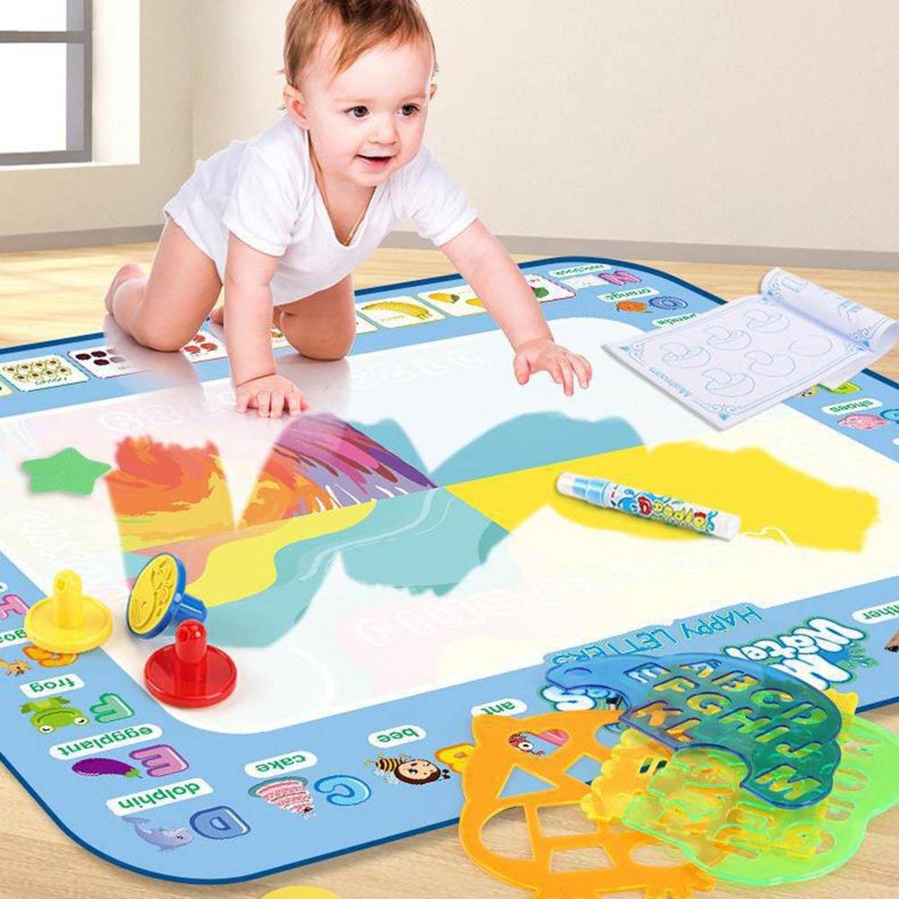 Reusable Mess Free Aqua Magic Doodle Mat Educational Toy for Kids