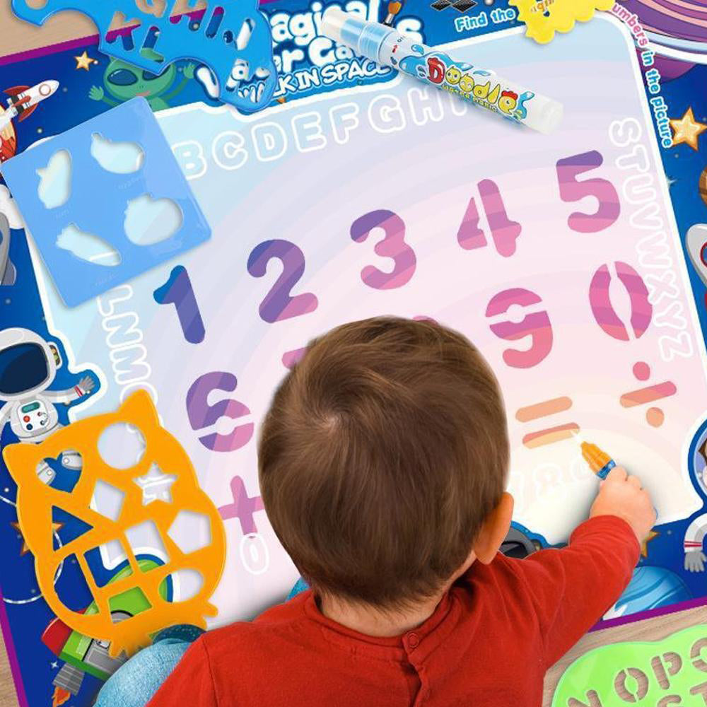 Reusable Mess Free Aqua Magic Doodle Mat Educational Toy for Kids