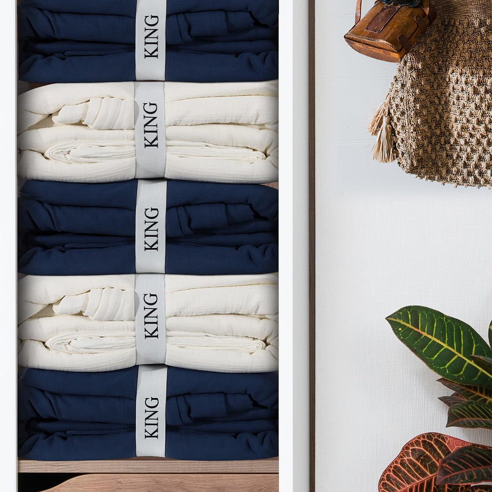 4 Piece All Sizes Elastic Bed Sheet Organizer Straps Closet Organization